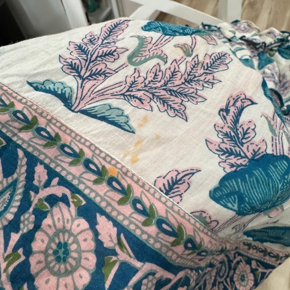 Pink Chicken New York Girls Tiered Skirt Floral‎ Print Drawstring Waist Size 4Y - Picture 9 of 10